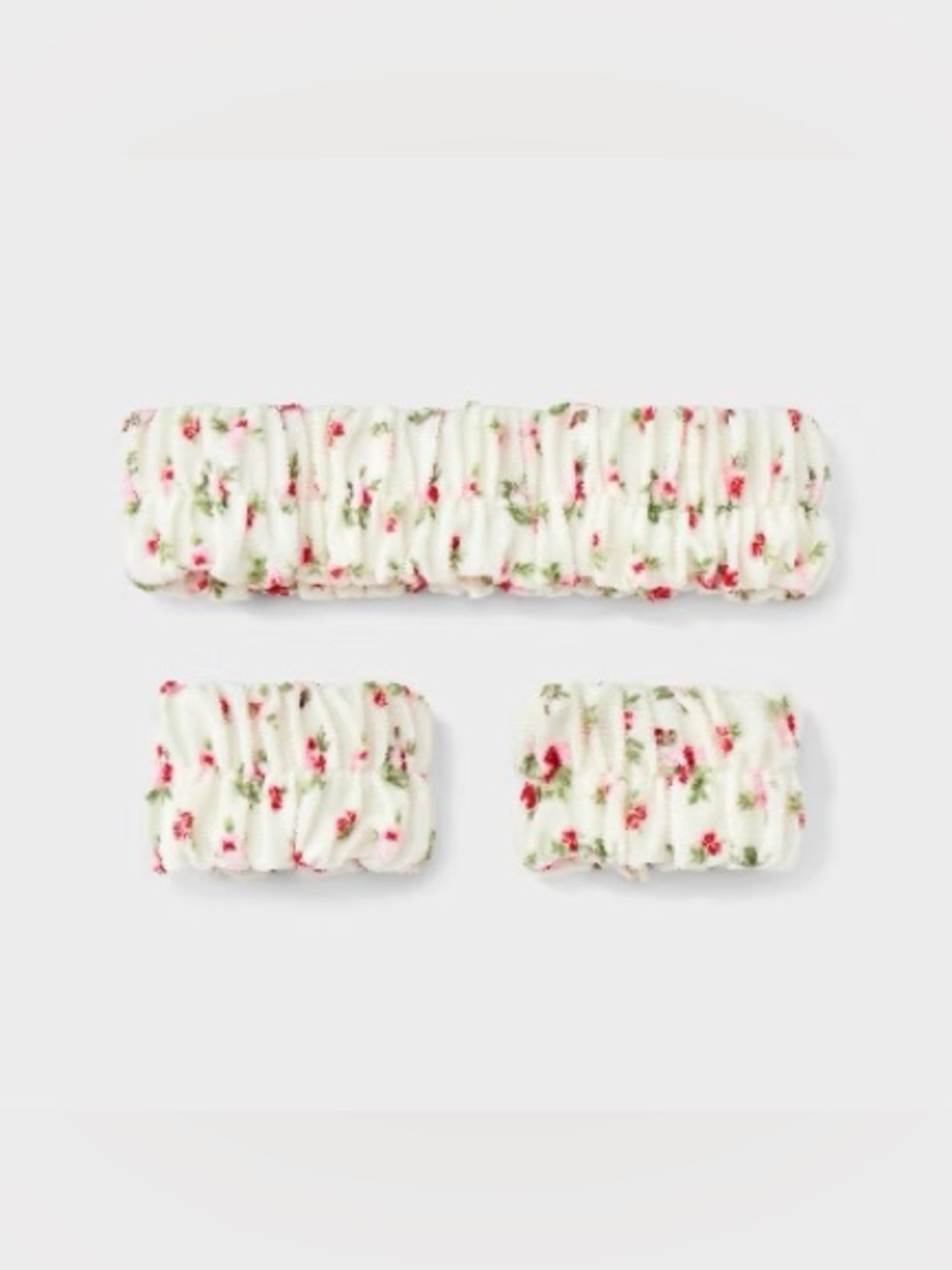 🌸 Self Care Spa Set – Headband + Wristbands in Ivory 🌸